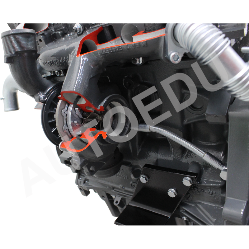 Fiat / Alfa romeo 8 valve engine with turbo diesel common-rail cutaway Educational Trainer AE36015E AutoEDU