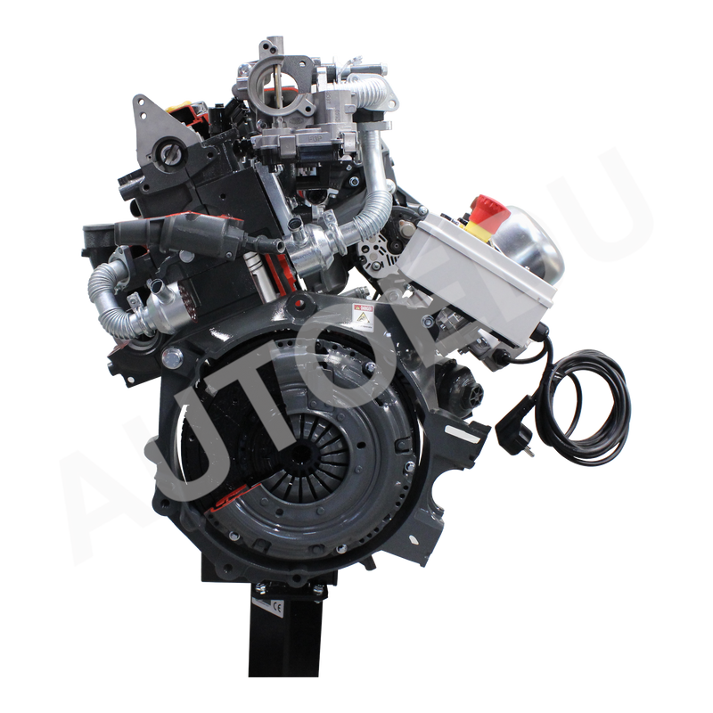 Fiat / Alfa romeo 8 valve engine with turbo diesel common-rail cutaway Educational Trainer AE36015E AutoEDU