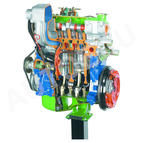 4 Cylinder diesel engine cutaway AE36065M AutoEDU