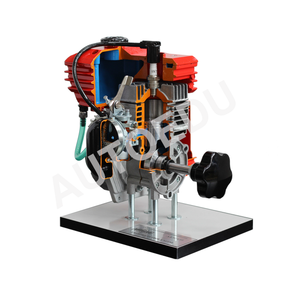 2 stroke petrol engine cutaway Educational Trainer AE37450M AutoEDU automotive training equipment