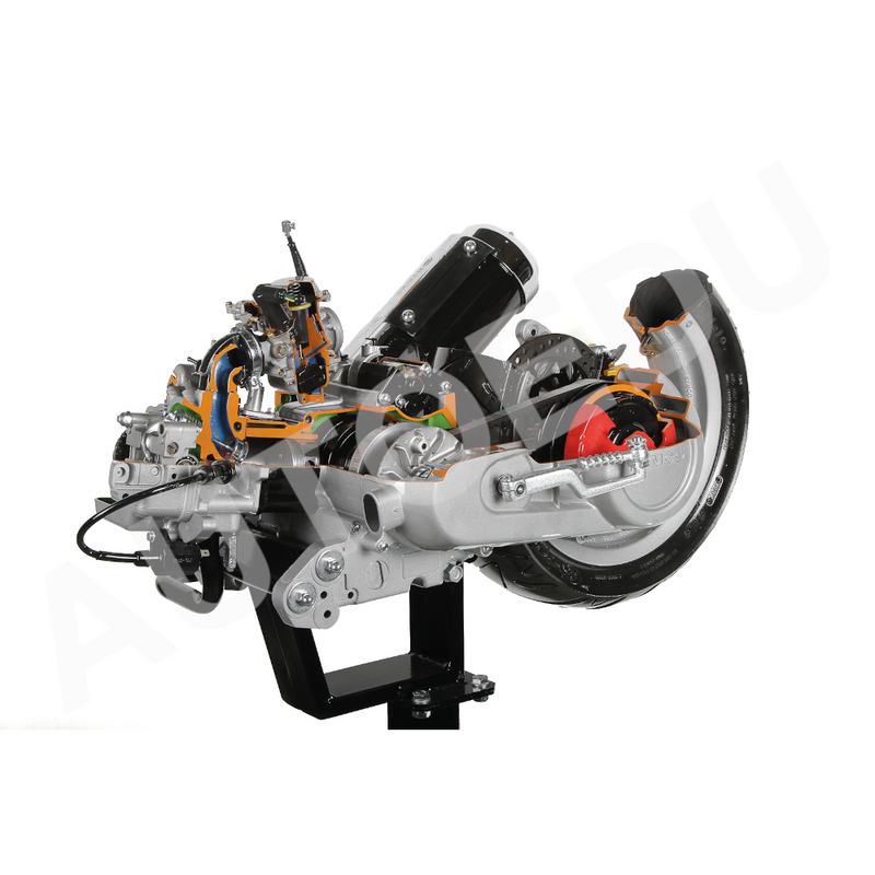 CVT engine 4-stroke single-cylinder with carburettor cutaway educational trainer AE47810M AutoEDU automotive training equipment