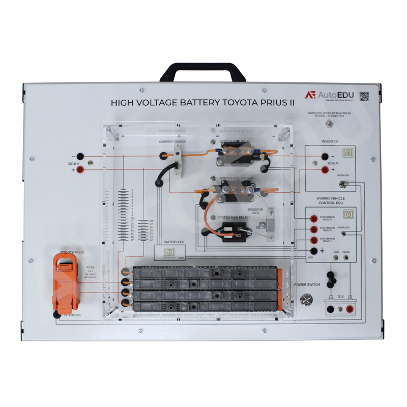 High Voltage Battery System Educational Trainer HYBBAT02 AutoEDU automotive training equipment