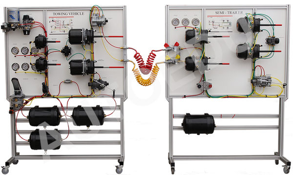 Truck Airbrakes Educational Trainer with EBS system MSSPPS01-EBS1 AutoEDU automotive training equipment