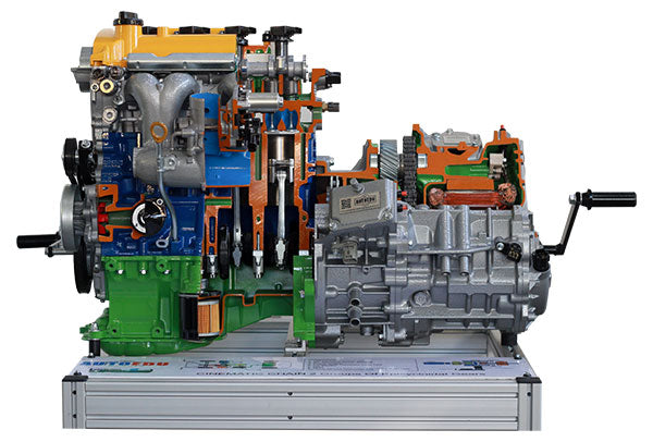 Hybrid system petrol/electric system cutaway Educational Trainer AE34500M AutoEDU automotive training equipment