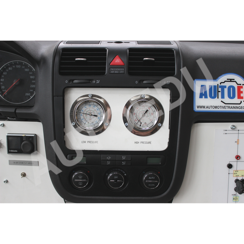 Dual Zone Air Conditioning And Climate Control Educational Trainer With Auxiliary Heater MSC03-D AutoEDU automotive training equipment